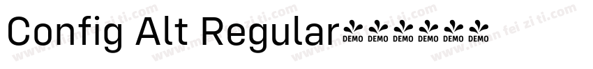 Config Alt Regular字体转换